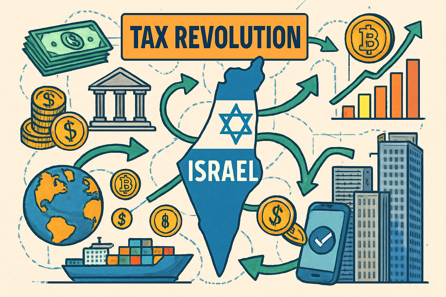 השפעות על המיסוי בישראל 2026 - dynamic financial network